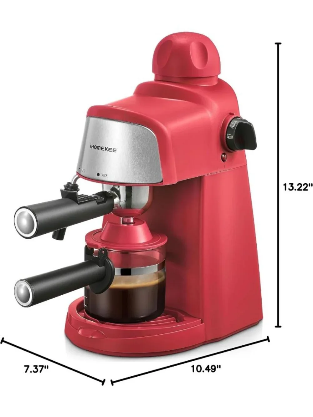 Espresso & Cappuccino Maker, 3.5 Bar, 4 Cup Coffee Machine with Milk Frother
